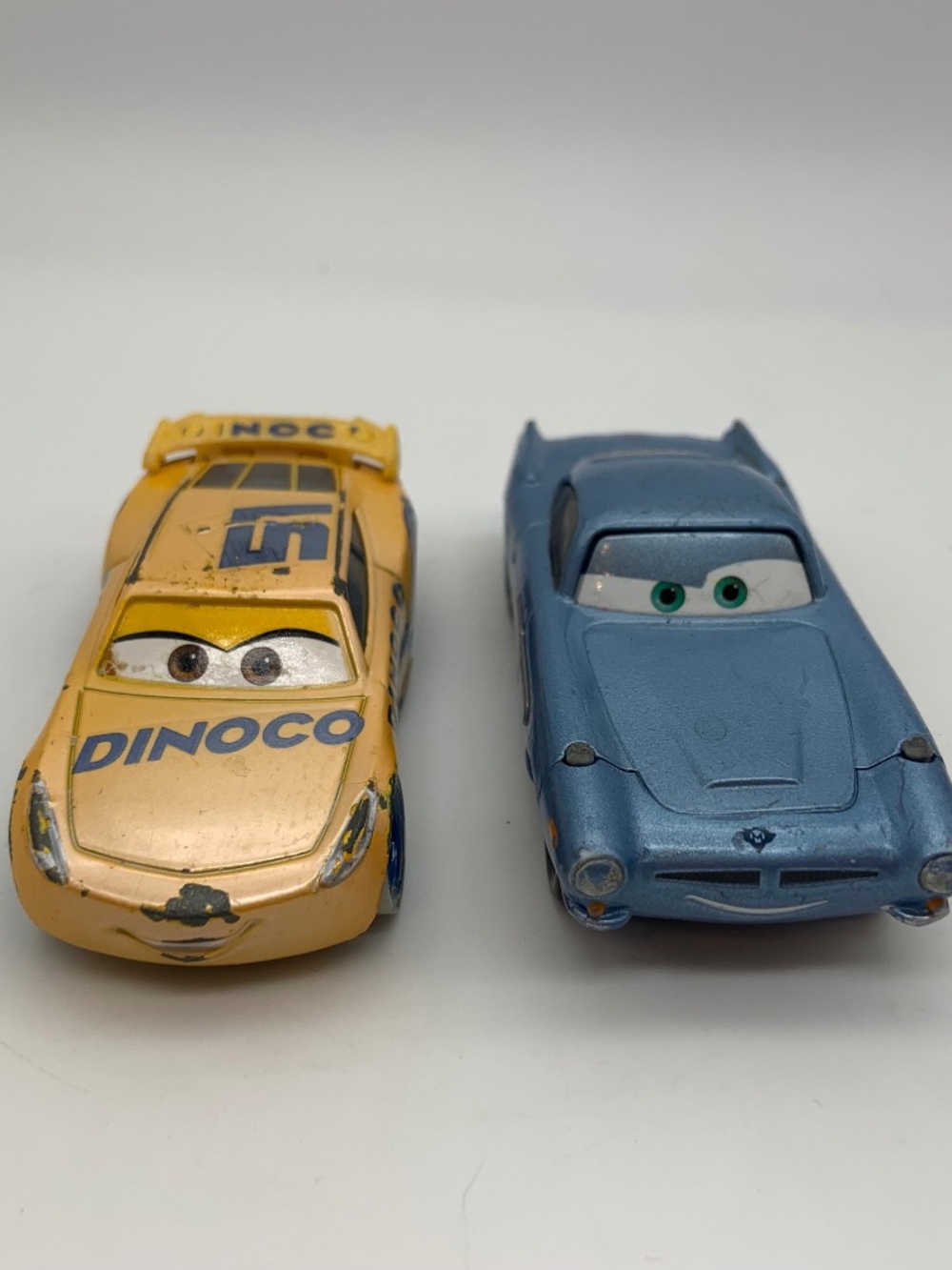 Disney Pixar Cars Movies 2 & 3 Finn MicMissle & Dinoco Cars Toys